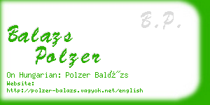 balazs polzer business card